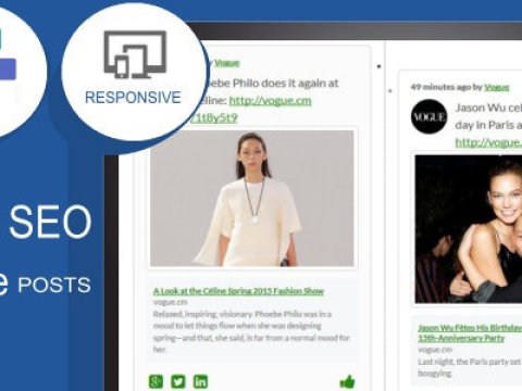 Social seo facebook posts responsive